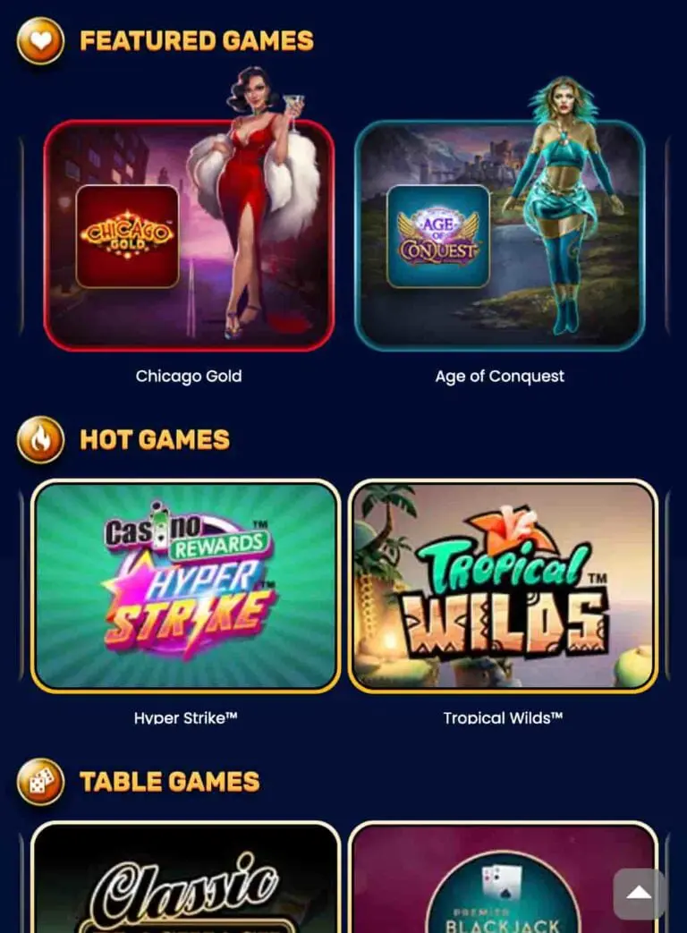 Yukon Gold Casino on Mobile 